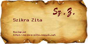 Szikra Zita névjegykártya